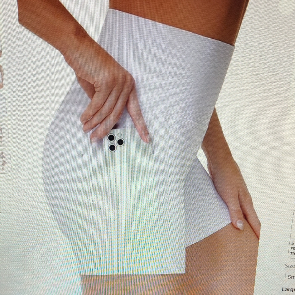 The Gym People - Yoga Short White High-Waisted Shorts with Pocket